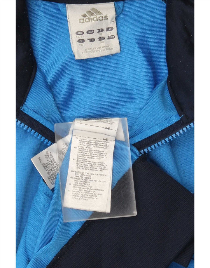 Adidas muška trenirka gornja jakna UK 42/44 veliki plavi poliester u boji