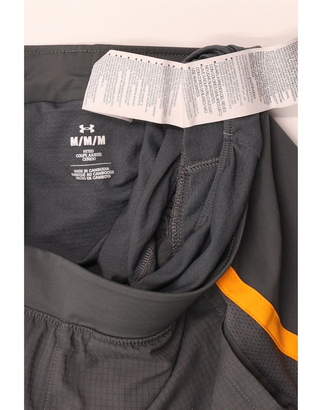 Under Armour muške sportske kratke hlače s grafičkim motivima srednje sive boje od poliestera
