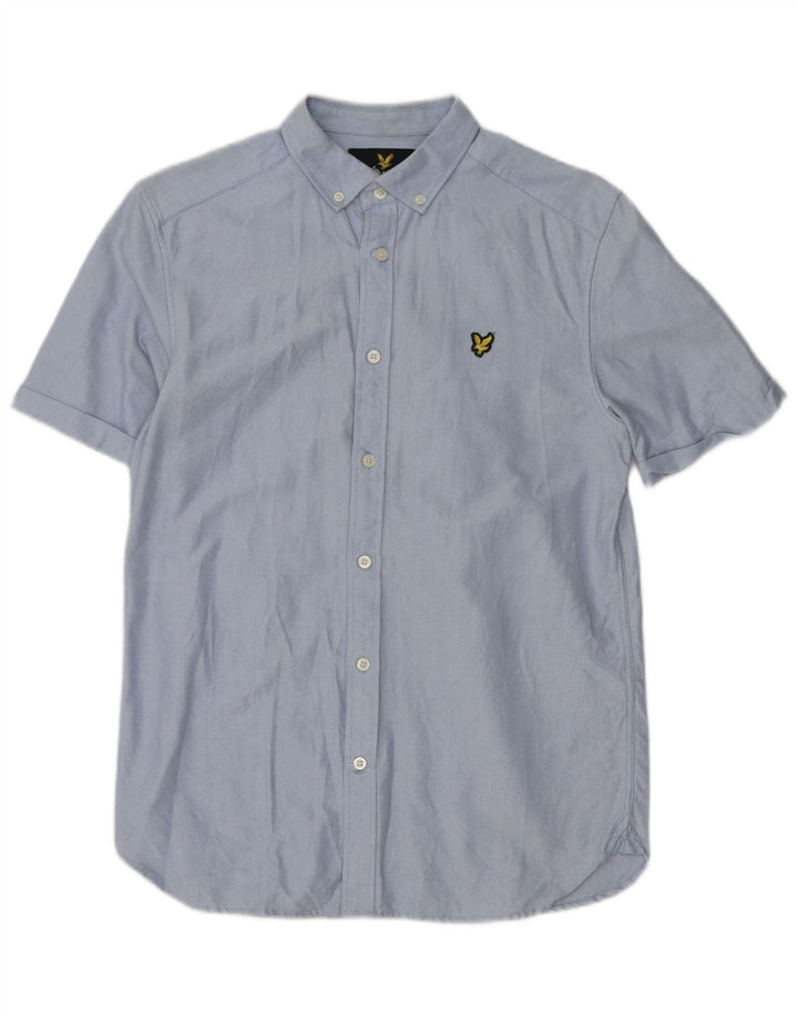 Lyle & Scott muška majica kratkih rukava Mala plava pamučna