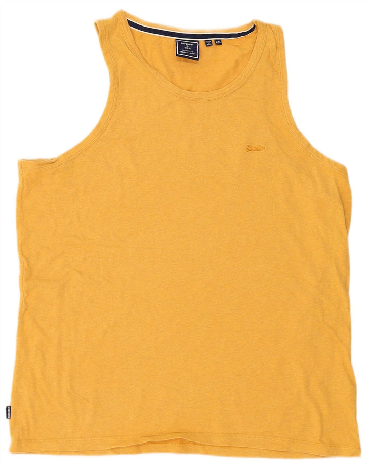Superdry muški prsluk 2XL žuti pamuk