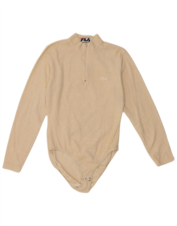 FILA ženski bodi od flisa dugih rukava IT 42 srednje bijele boje