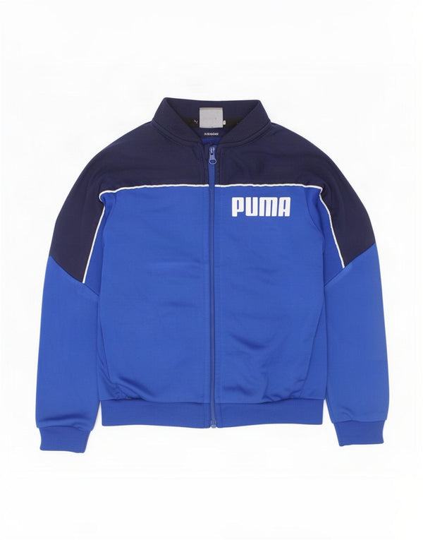 Puma Boys Graphic Trenirka Gornja jakna 2-3 godine plava poliesterska boja