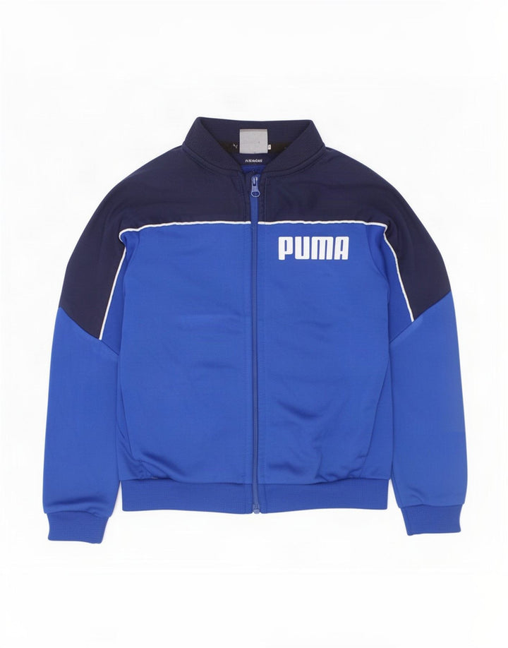 Puma Boys Graphic Trenirka Gornja jakna 2-3 godine plava poliesterska boja