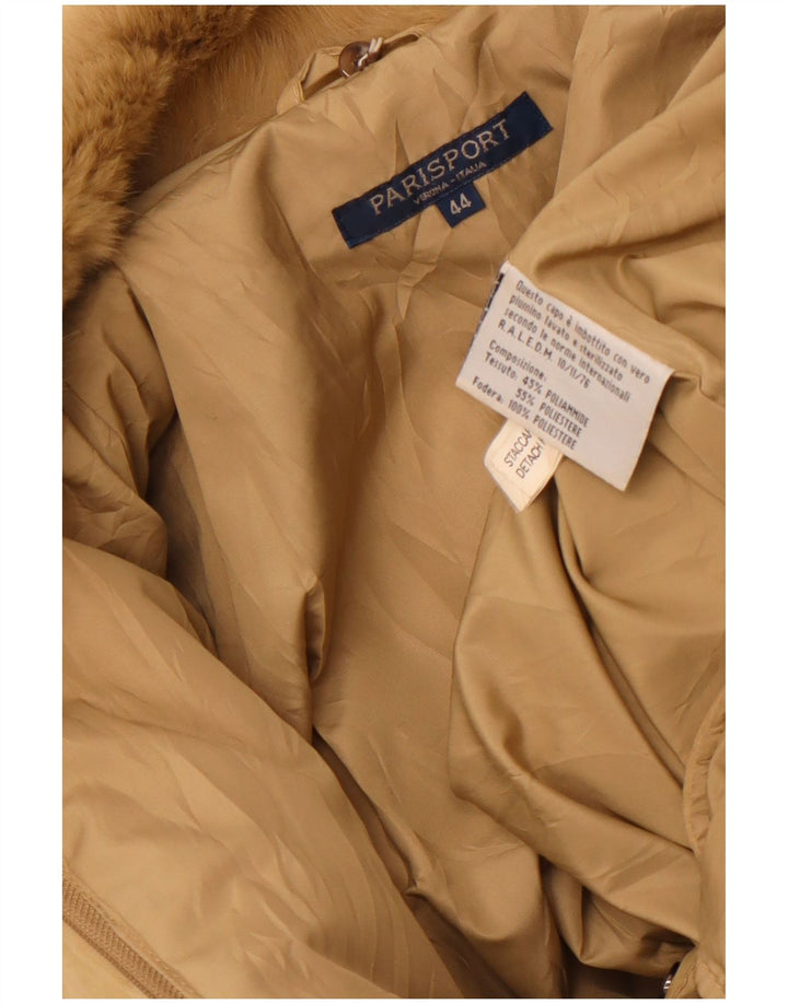 Parisport ženska podstavljena jakna slobodnog kroja IT 44 srednje bež poliamid