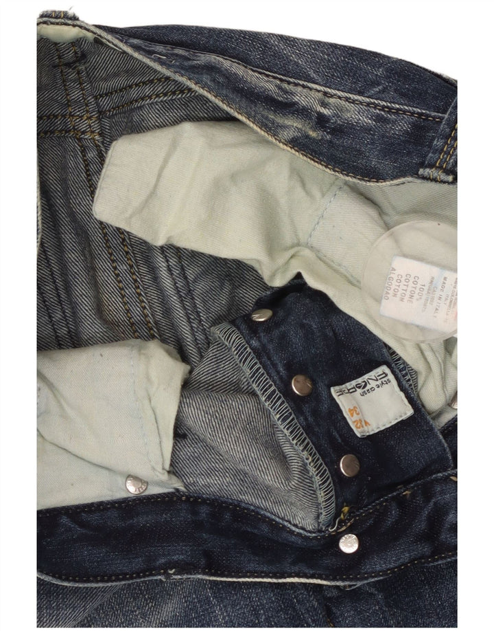 ENERGIE Muške ravne traperice W32 L34 Plavi pamuk