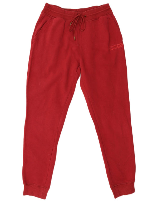 Hurley Ženska trenirka Hlače Joggers UK 12 Srednje crveni pamuk