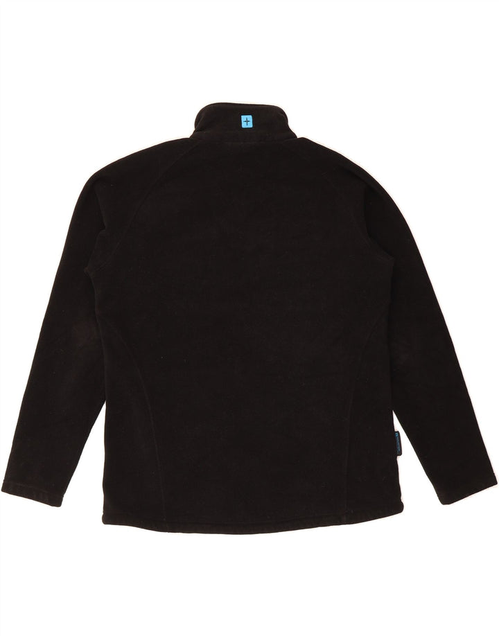 MOUNTAIN WAREHOUSE Womens Fleece Jacket UK 16 Large  Black Polyester Vintage Mountain Warehouse and Second-Hand Mountain Warehouse from Messina Hembry 