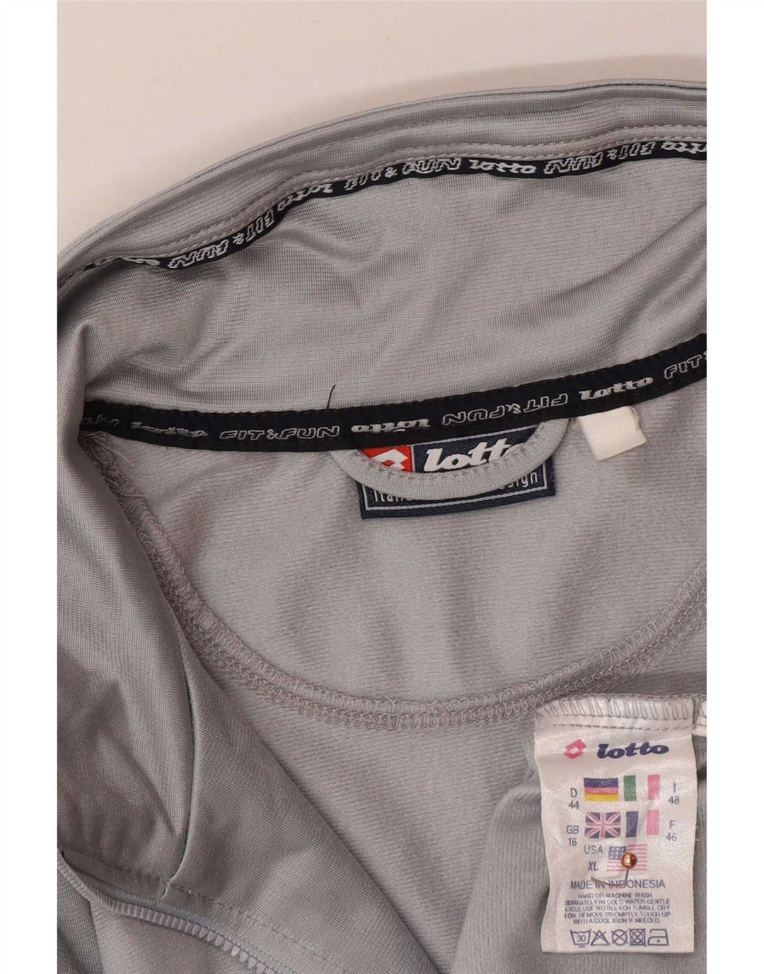 Lotto ženska gornja jakna prevelike trenirke UK 16 Large Grey Colourblock