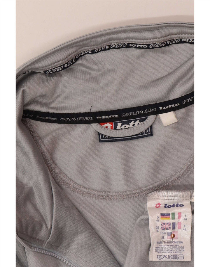 Lotto ženska gornja jakna prevelike trenirke UK 16 Large Grey Colourblock
