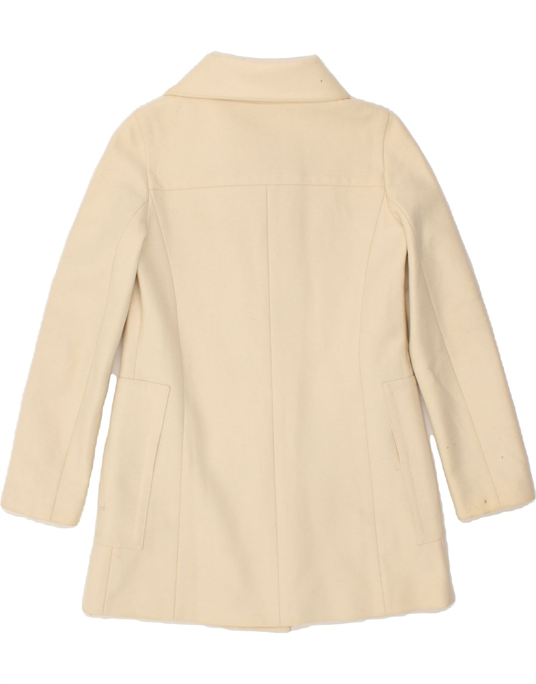 PINKO Womens Overcoat UK 8 Small Beige Wool Vintage Pinko and Second-Hand Pinko from Messina Hembry 