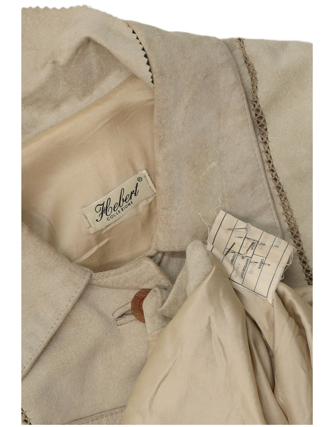 Vintage ženski kaput od brušene kože IT 44 srednje sive kože