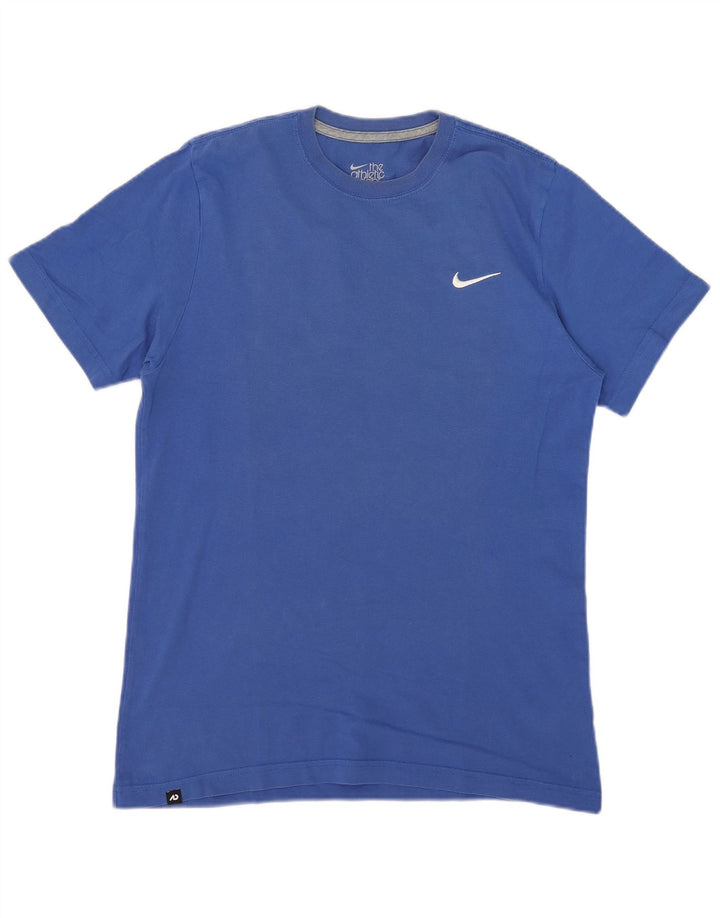 Nike ženska majica kratkih rukava standardnog kroja srednje plavi pamuk