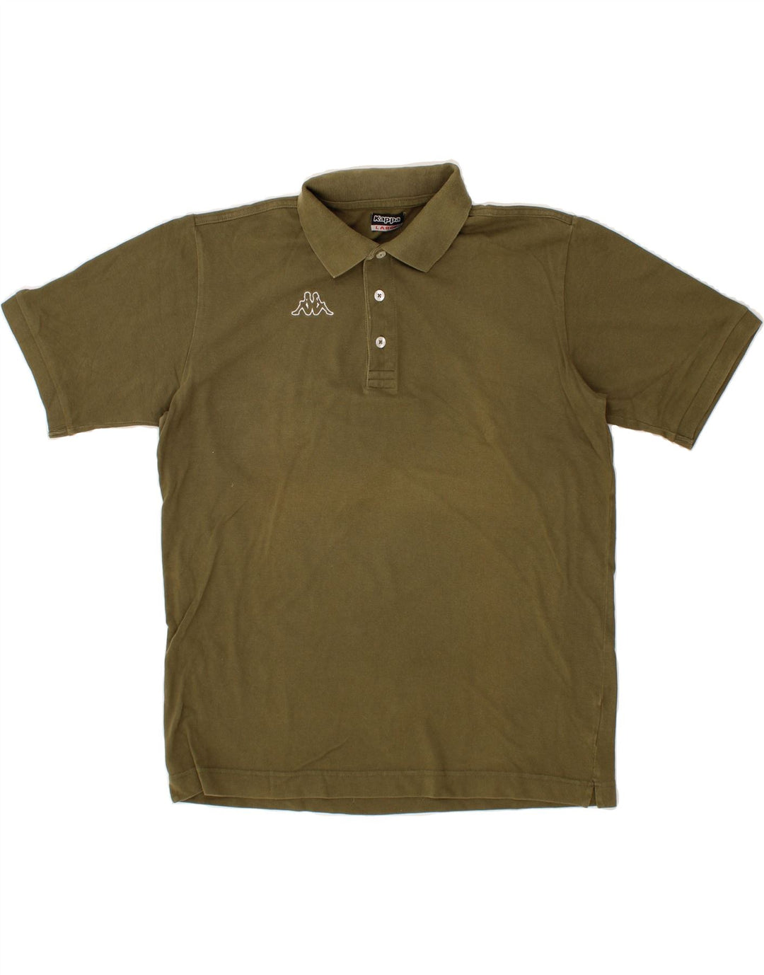 KAPPA Mens Polo Shirt Large Green Cotton Vintage Kappa and Second-Hand Kappa from Messina Hembry 