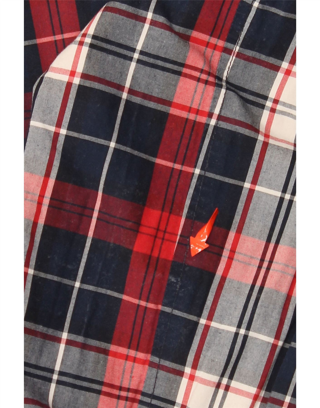 TOMMY HILFIGER Muška reverzibilna jakna UK 38 srednje tamnoplava karirana najlon