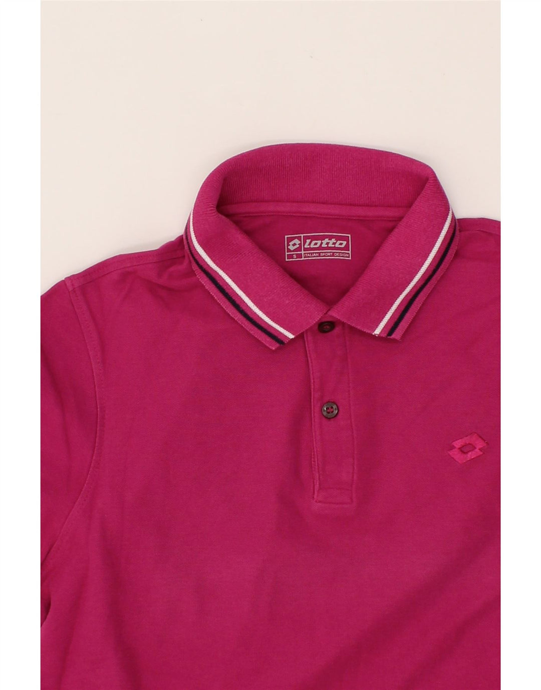 LOTTO Womens Polo Shirt UK 10 Small Pink Vintage Lotto and Second-Hand Lotto from Messina Hembry 
