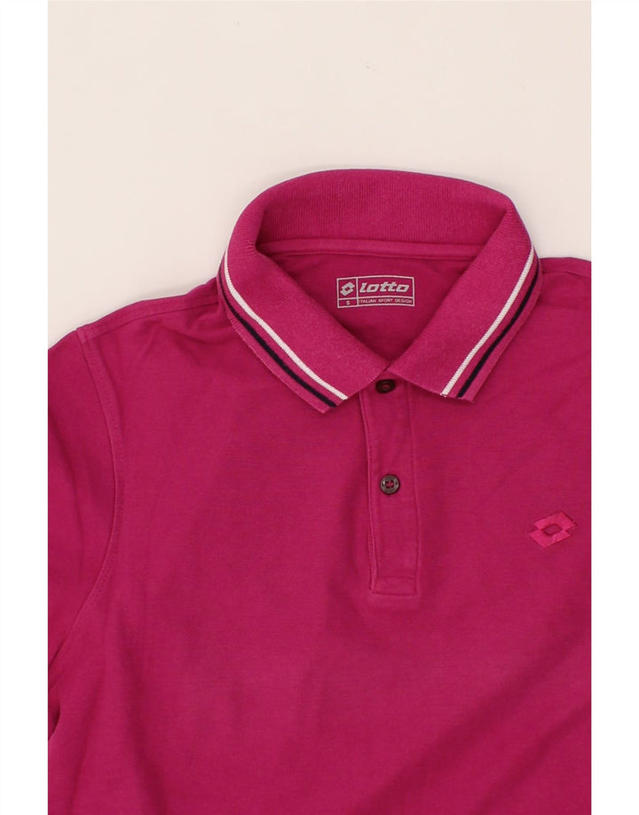 LOTTO Womens Polo Shirt UK 10 Small Pink Vintage Lotto and Second-Hand Lotto from Messina Hembry 