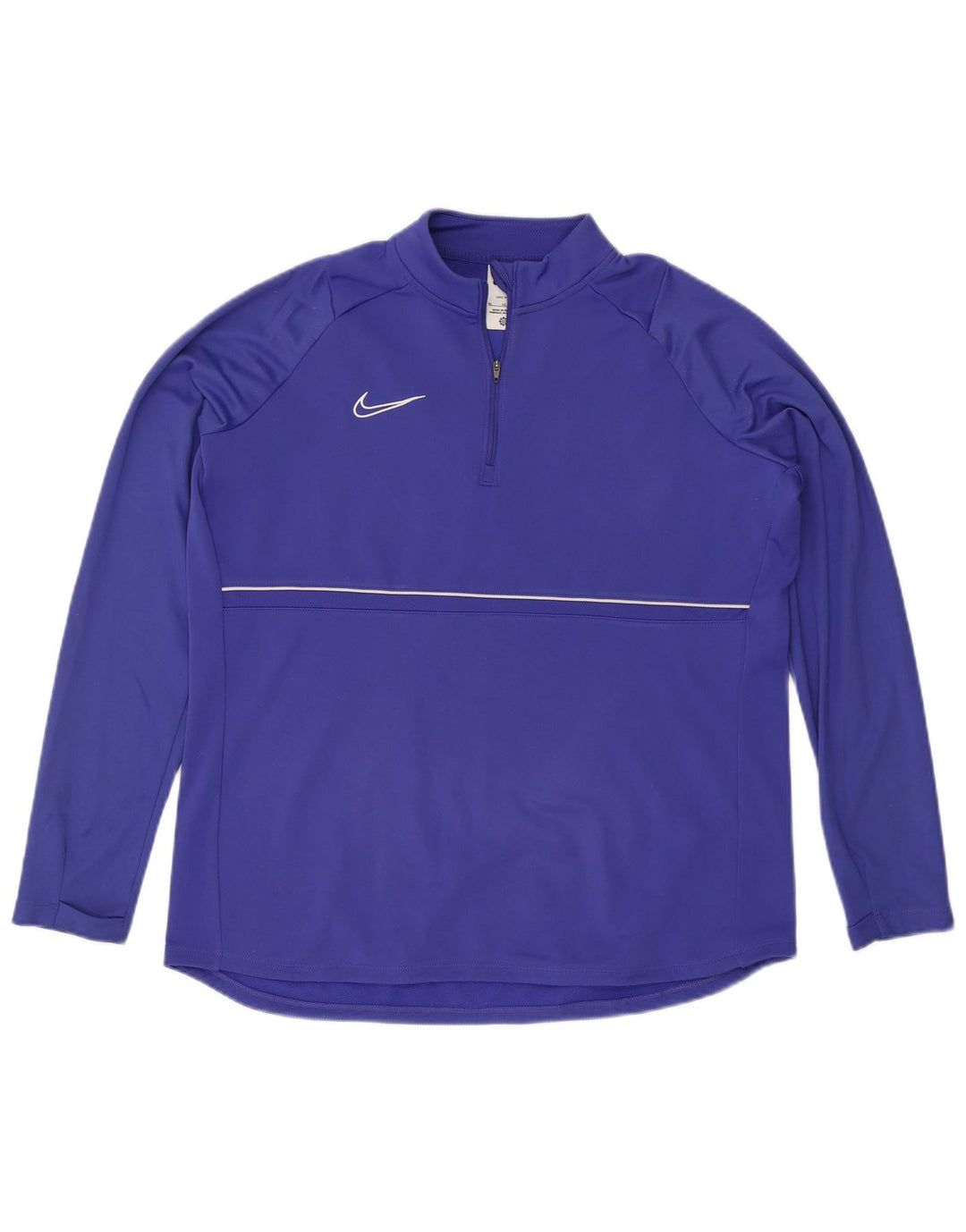 NIKE muška trenirka Dri Fit s patentnim izrezom, gornji dio XL plave poliesterske