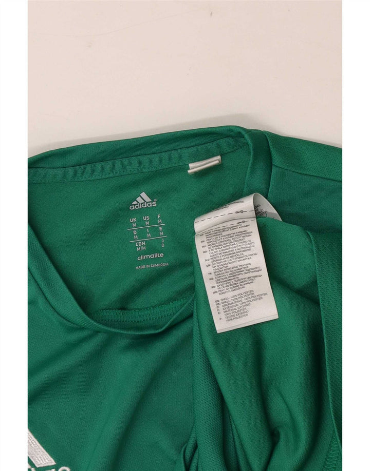Adidas muška Climalite majica kratkih rukava srednje zelene boje od poliestera