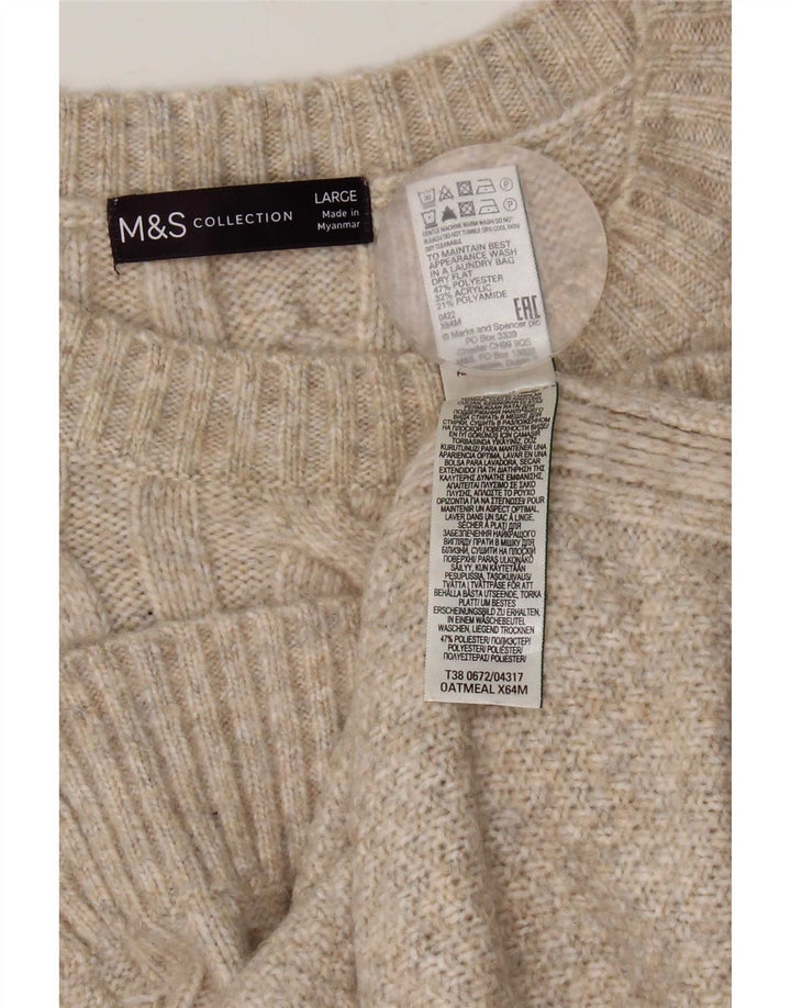 Marks & Spencer ženski prsluk bez rukava UK 16 veliki bež poliester