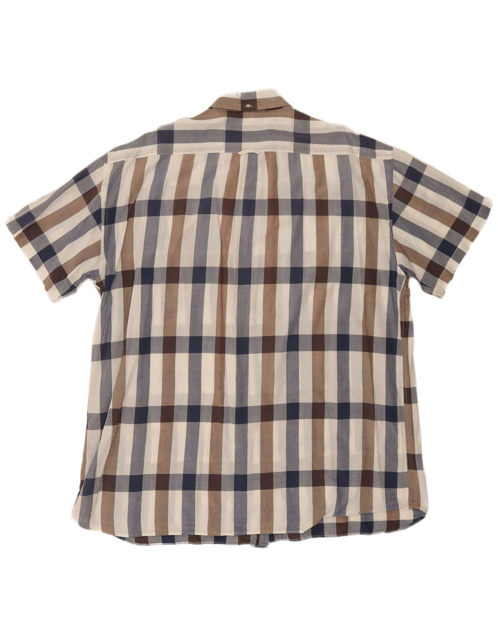 GANT Muška majica kratkih rukava standardnog kroja 3XL tamnoplava karirana