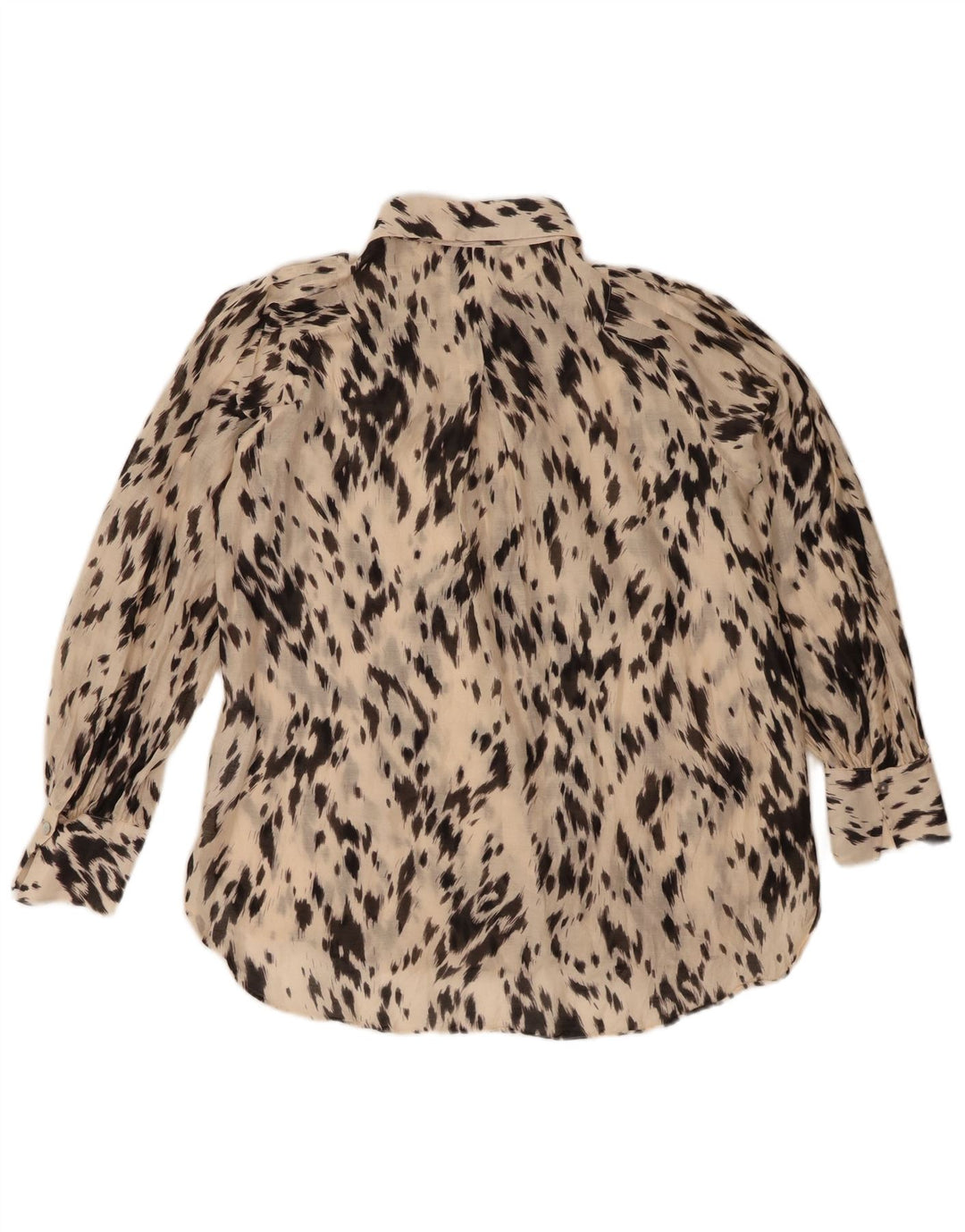 Ženska prevelika košulja Massimo Dutti EU 34 2XS sivobijeli životinjski print