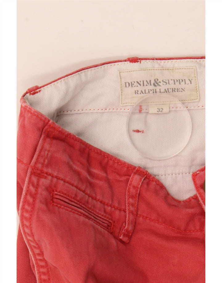 Ralph Lauren muške kratke hlače Denizen Chino W32 Srednje crveni pamuk