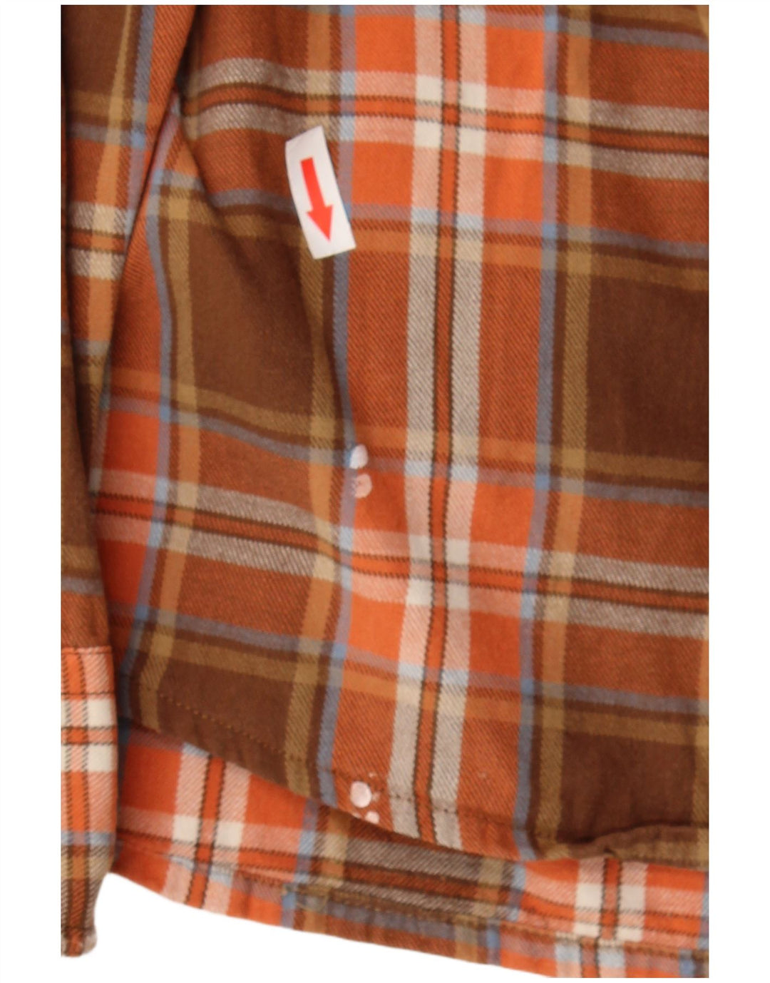 Timberland muška flanelska košulja srednje smeđeg kariranog pamuka