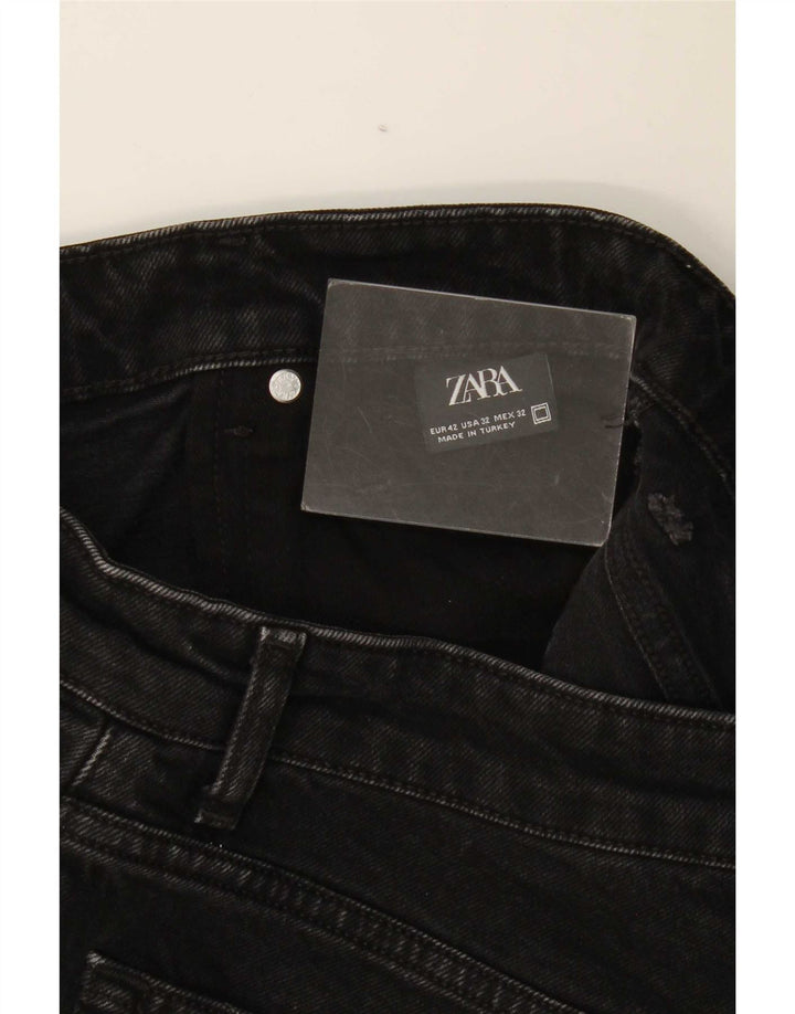 Zara muške traper kratke hlače EU 42 Large W32 crne