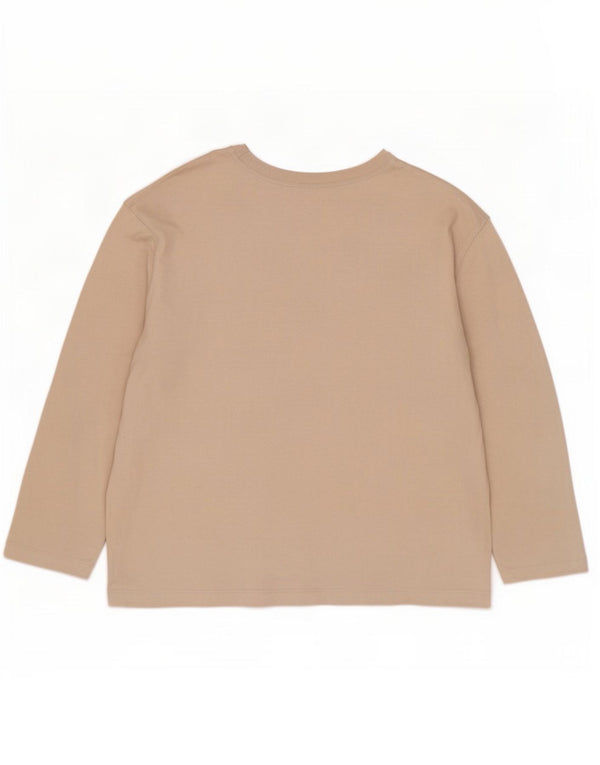Zara ženska majica dugih rukava UK 18 XL bež pamuk