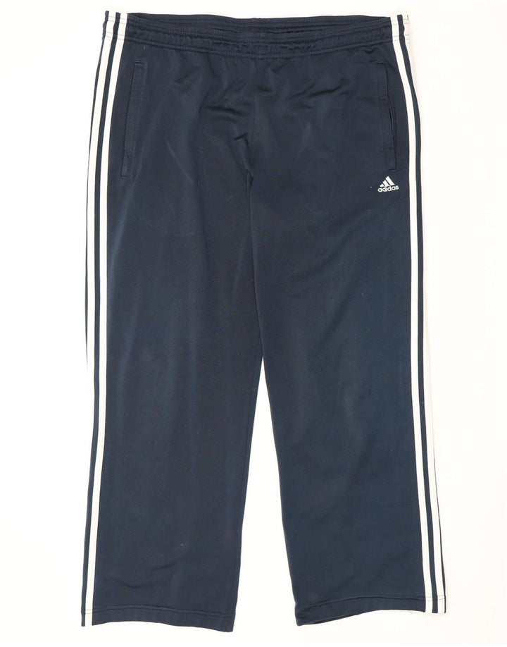 Adidas muške hlače za trenirku, velike tamnoplave poliesterske hlače
