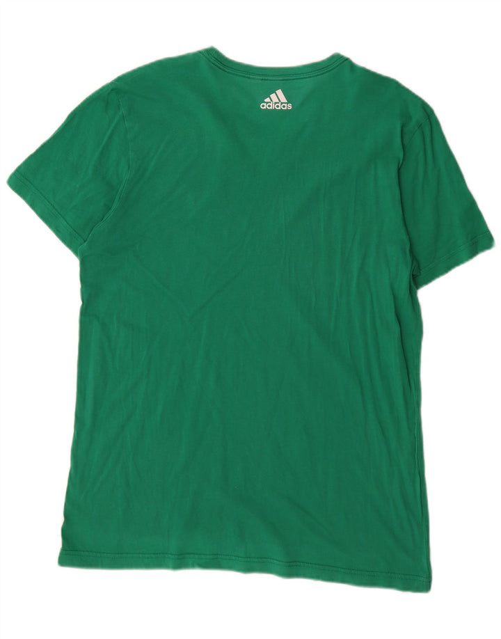 Adidas muška majica s grafičkim motivima srednje zelene boje
