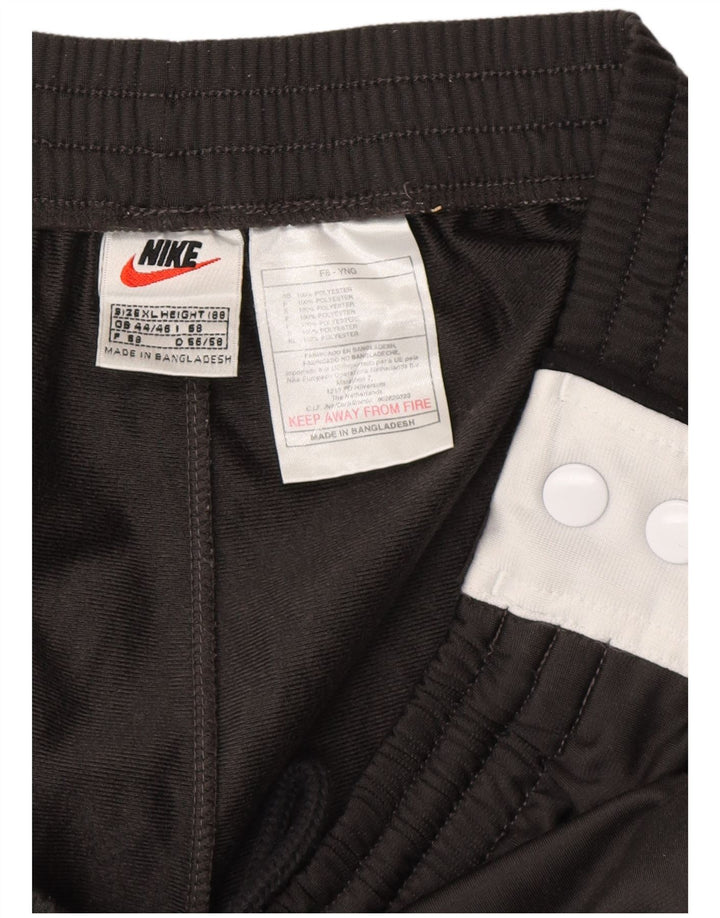 NIKE muške hlače za trenirku UK 44/46 XL crni poliester u boji