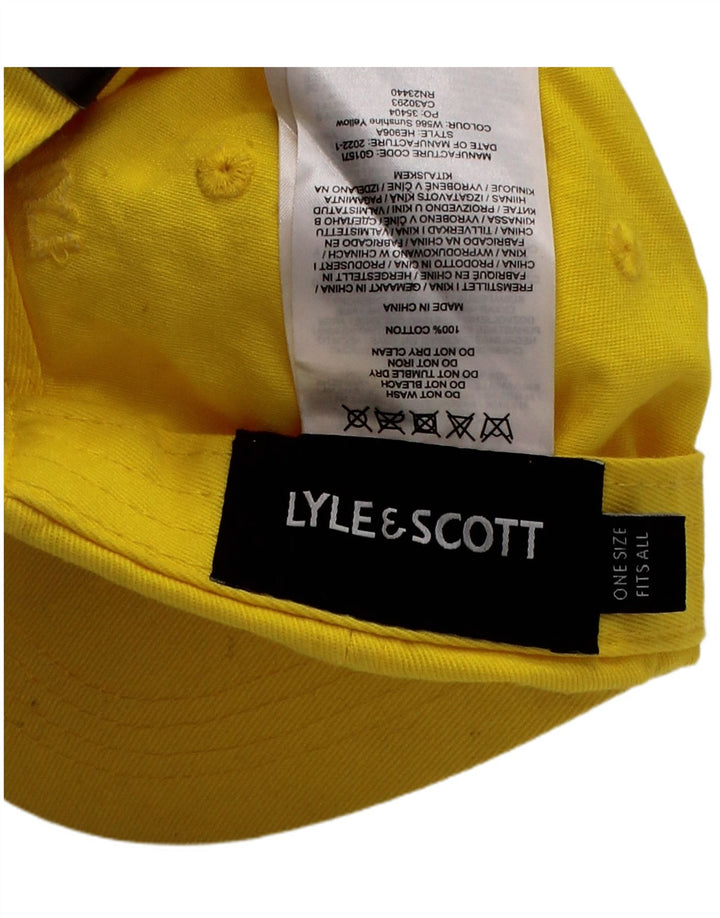 LYLE & SCOTT Muška bejzbolska kapa jedne veličine, žuta pamučna klasična