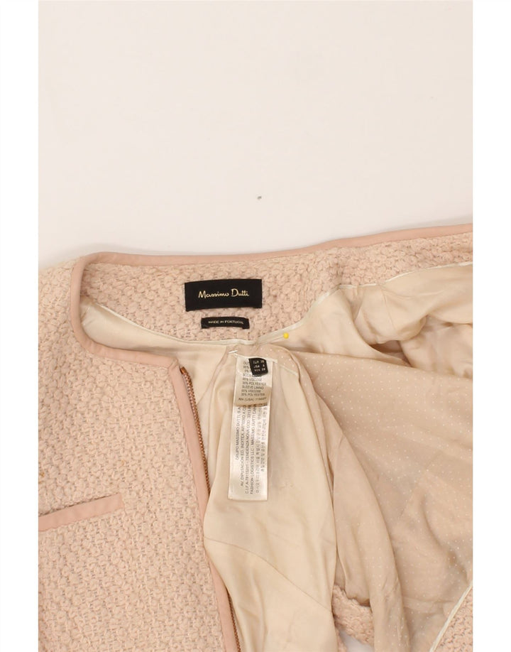 MASSIMO DUTTI Womens Blazer Jacket EU 38 Small Pink Acrylic Vintage Massimo Dutti and Second-Hand Massimo Dutti from Messina Hembry 