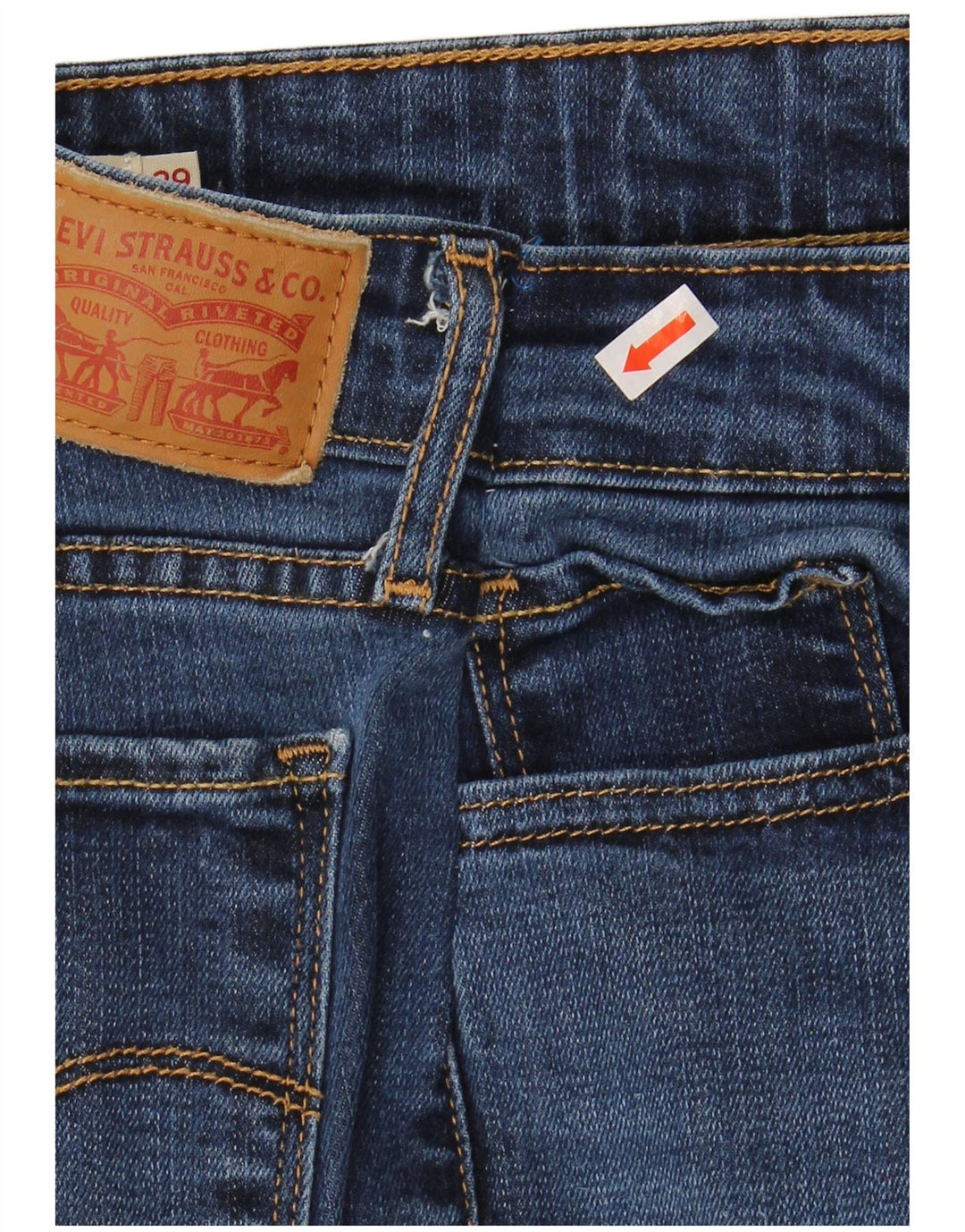 LEVI'S ženske 711 uske traperice W29 L34 plavi liocel
