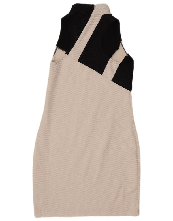 ADIDAS ženska grafička haljina do kroja UK 16 velikih bijelih blokova boja