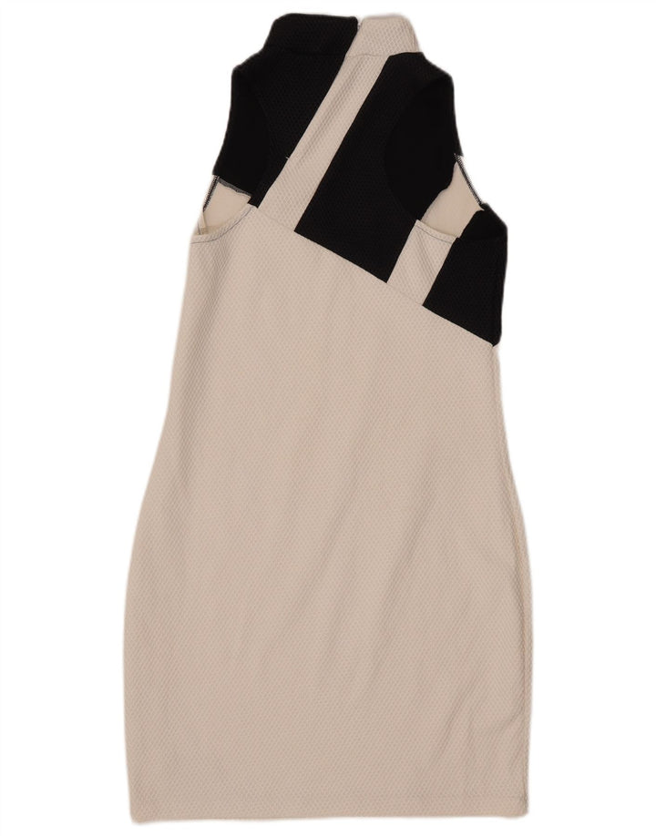 ADIDAS ženska grafička haljina do kroja UK 16 velikih bijelih blokova boja