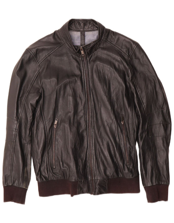 CONBIPEL muška kožna jakna IT 52 velika crna koža