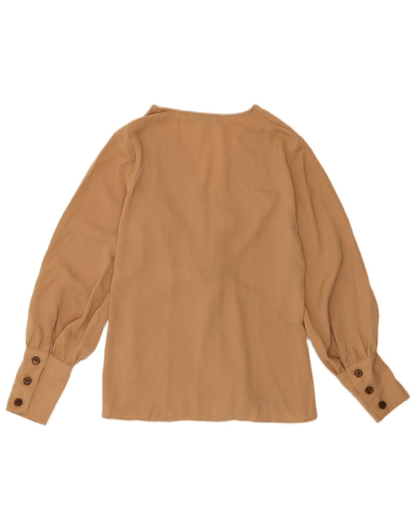 Topshop ženska bluza UK 6 XS smeđi poliester