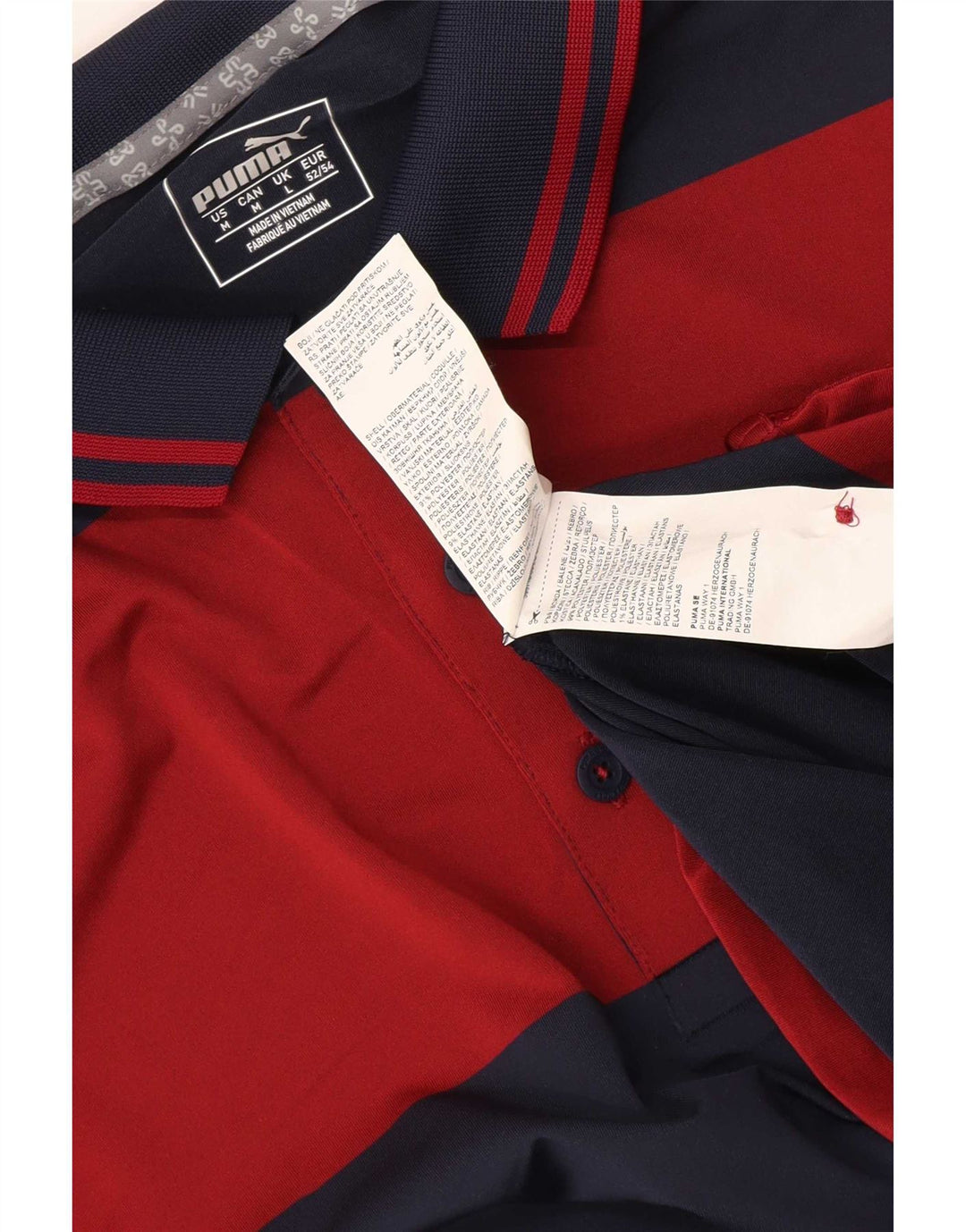Puma muška polo majica velika tamnoplava prugasta poliesterska majica