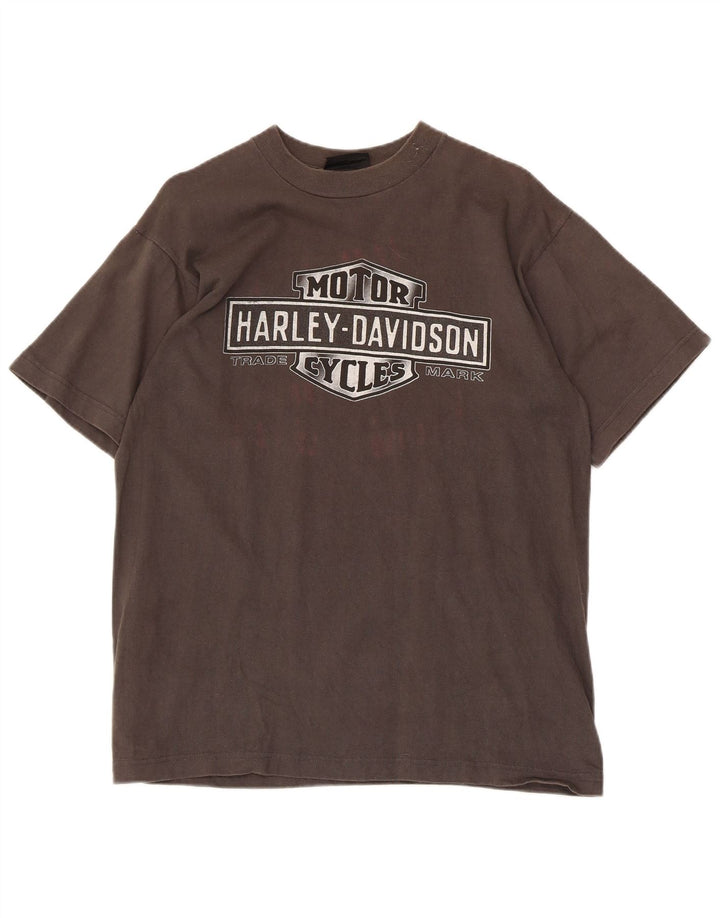 Harley Davidson muška grafička majica kratkih rukava Srednje sivi pamuk