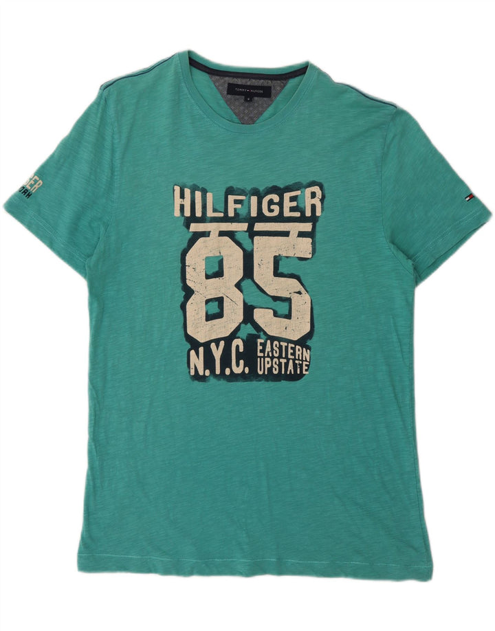 Tommy Hilfiger muška majica kratkih rukava s grafičkim motivima srednje zelene boje