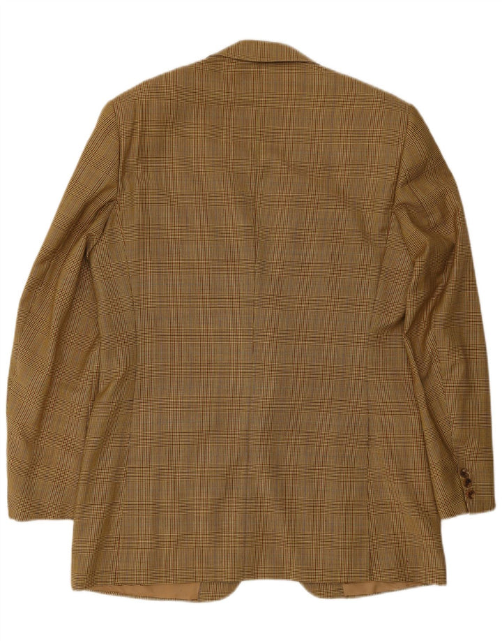 Gieves & Hawkes muška jakna sa 2 gumba UK 42 XL Smeđa vuna u obliku ptičje zube
