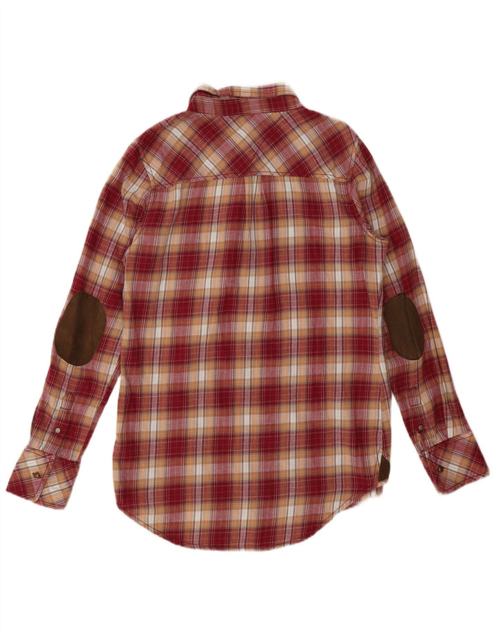 Tommy Hilfiger ženski pulover flanelska košulja UK 16 veliki crveni karirani pamuk