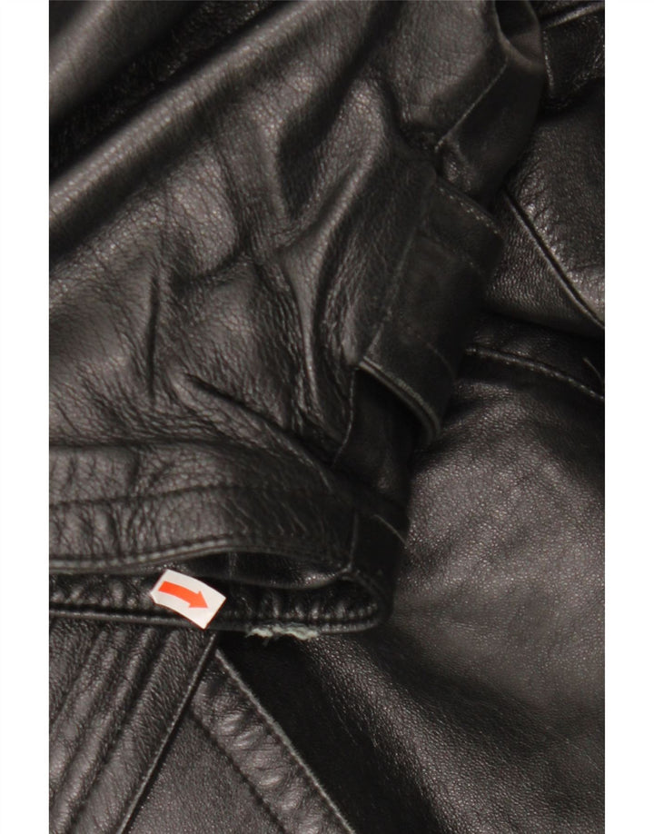 LAVORAZIONE ARTIGIANA Ženski kaput UK 12 Srednja crna koža