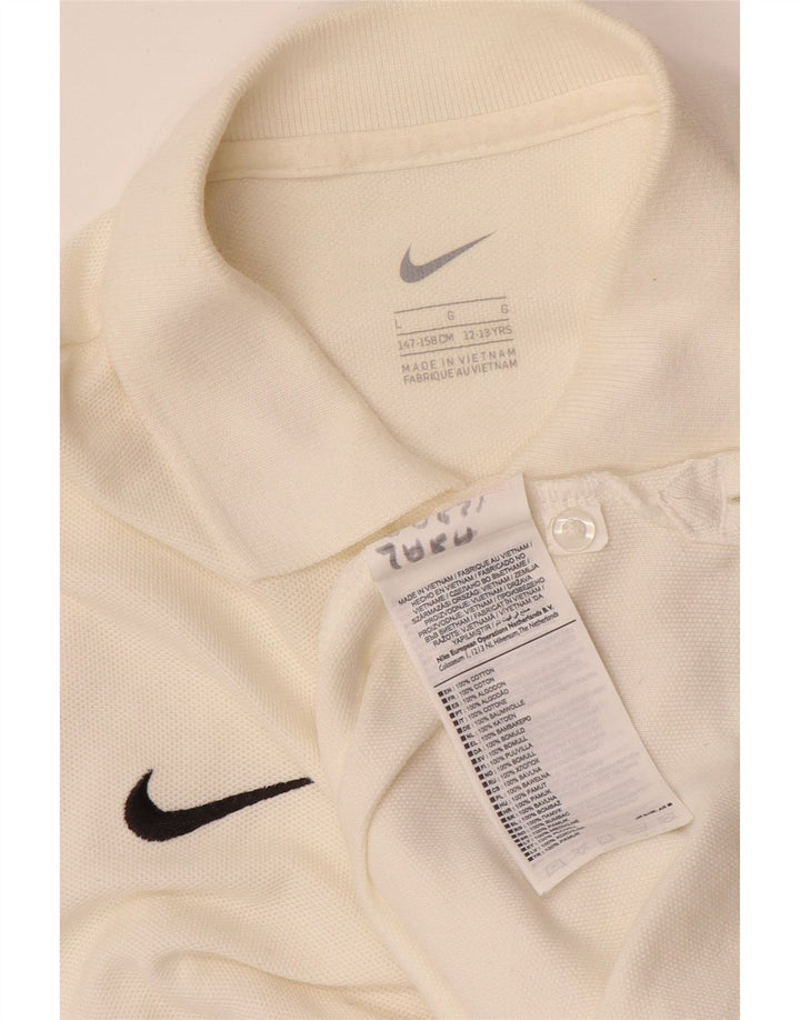 Nike polo majica za dječake 12-13 godina velika bijela pamučna