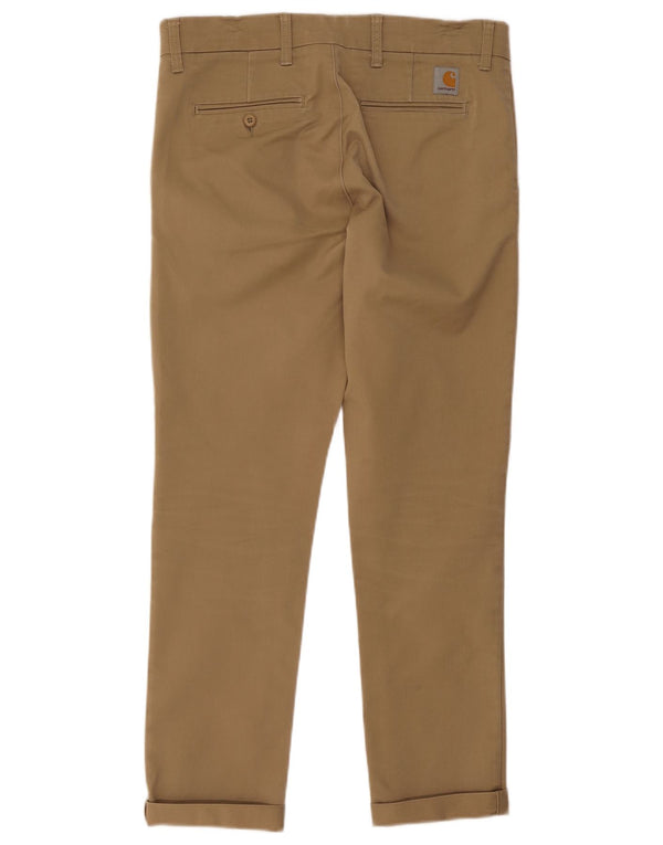 Carhartt muške uske chino hlače W33 L32 bež pamuk