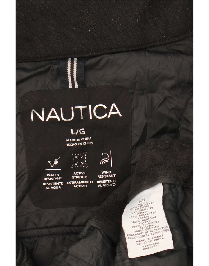 Nautica muška podstavljena jakna UK 40 veliki crni poliester