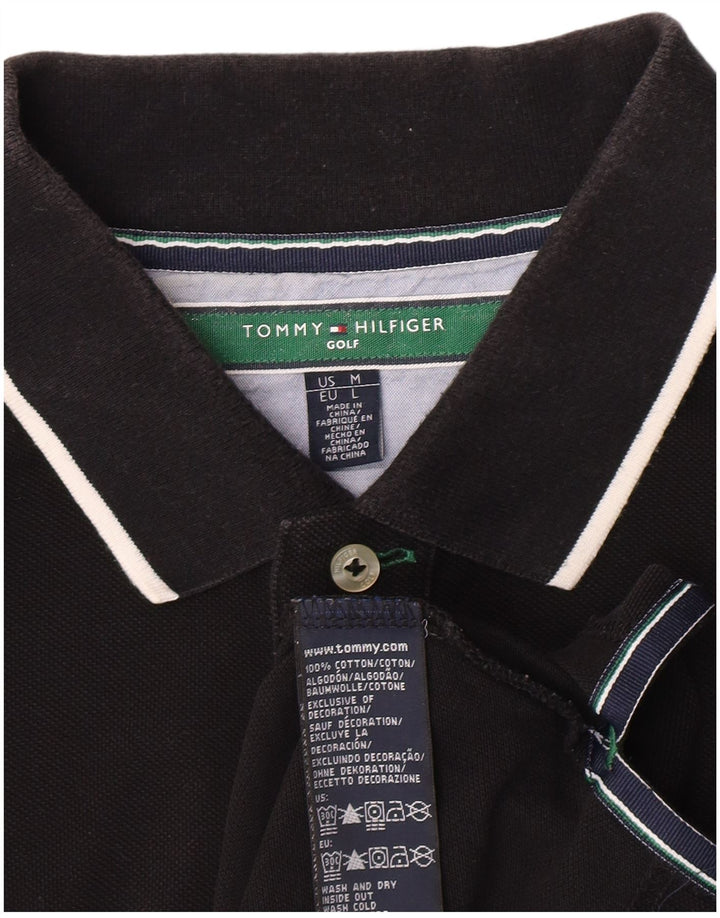 Tommy Hilfiger muška polo majica srednje crne pamučne klasike
