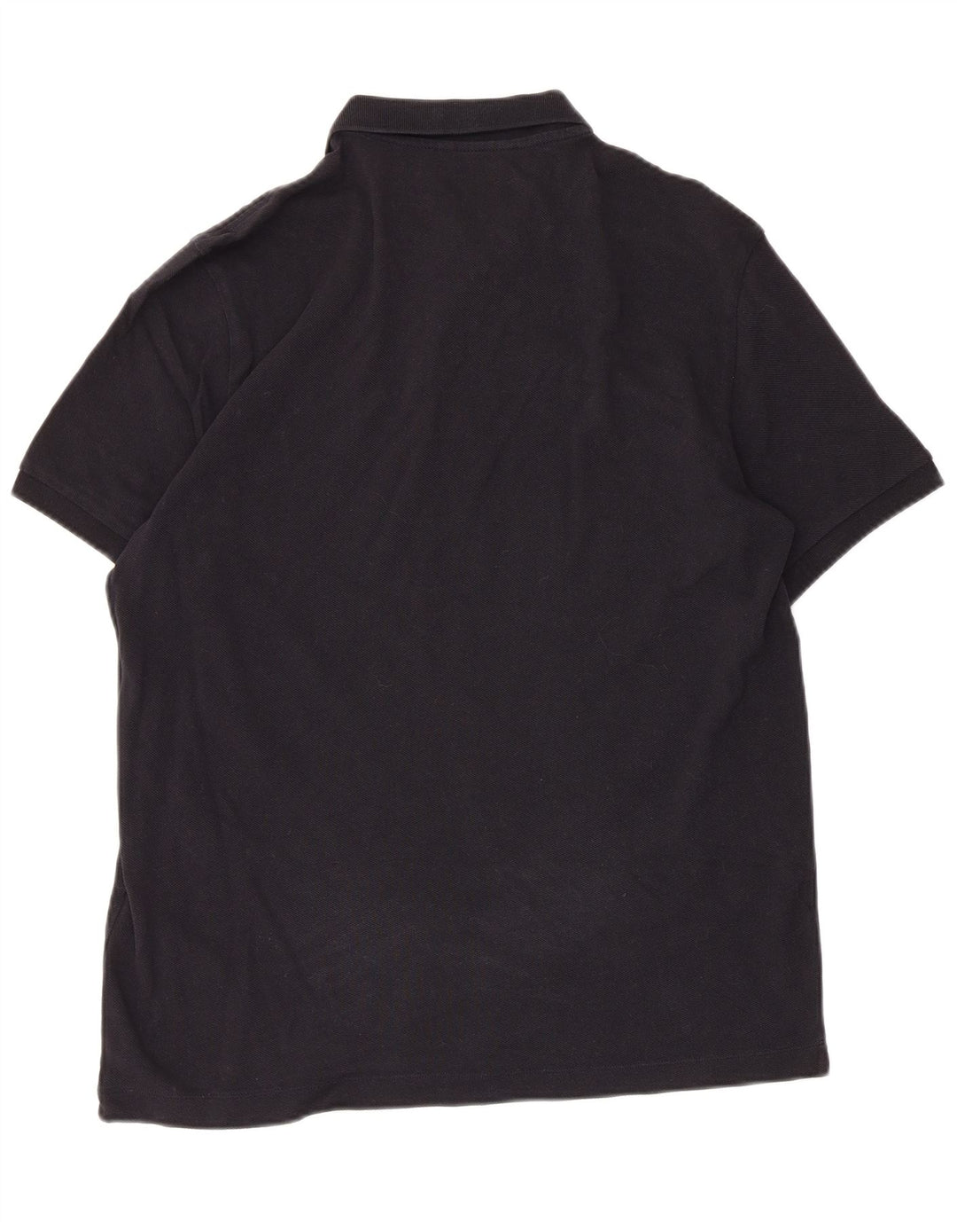 MASSIMO DUTTI Mens Polo Shirt Large Navy Blue Cotton